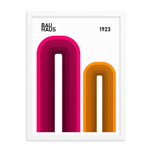 Bauhaus Arches Framed Print
