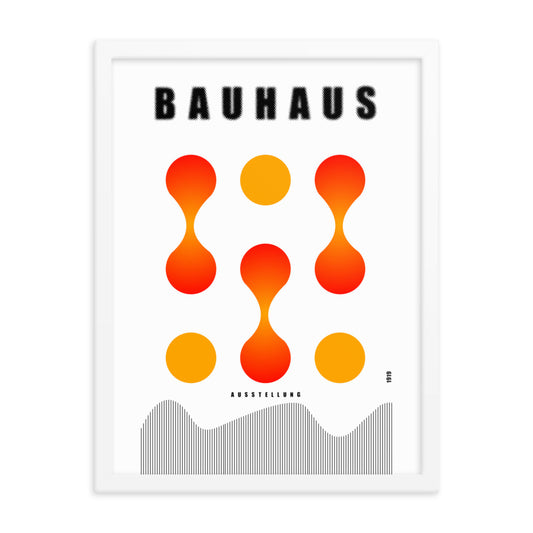 Bauhaus Lava Drops Framed Print