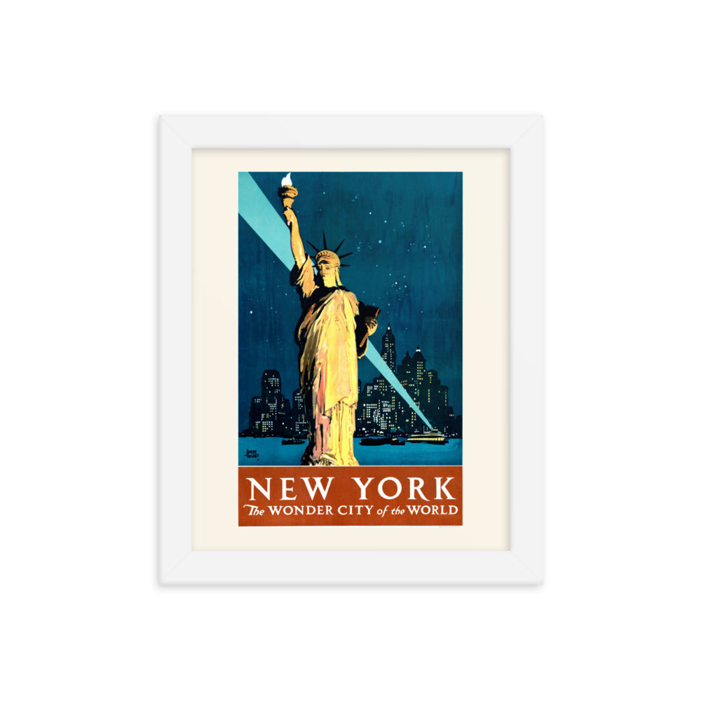 New York, the Wonder City of the World 1927 Framed Print