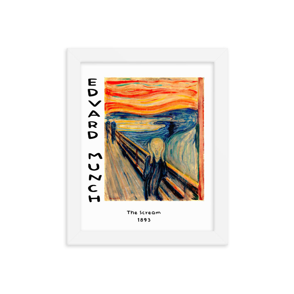 The Scream by Edvard Munch Framed Print