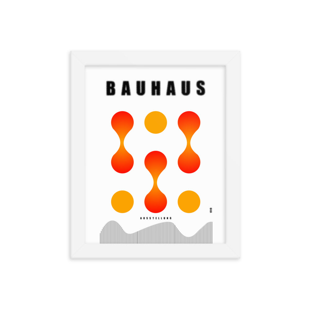 Bauhaus Lava Drops Framed Print