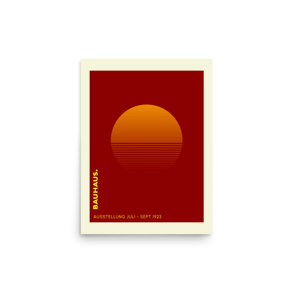 Bauhaus Sunrise Framed Print