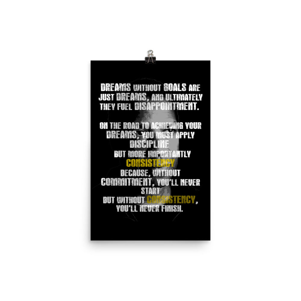 Dreams Without Goals Poster Print