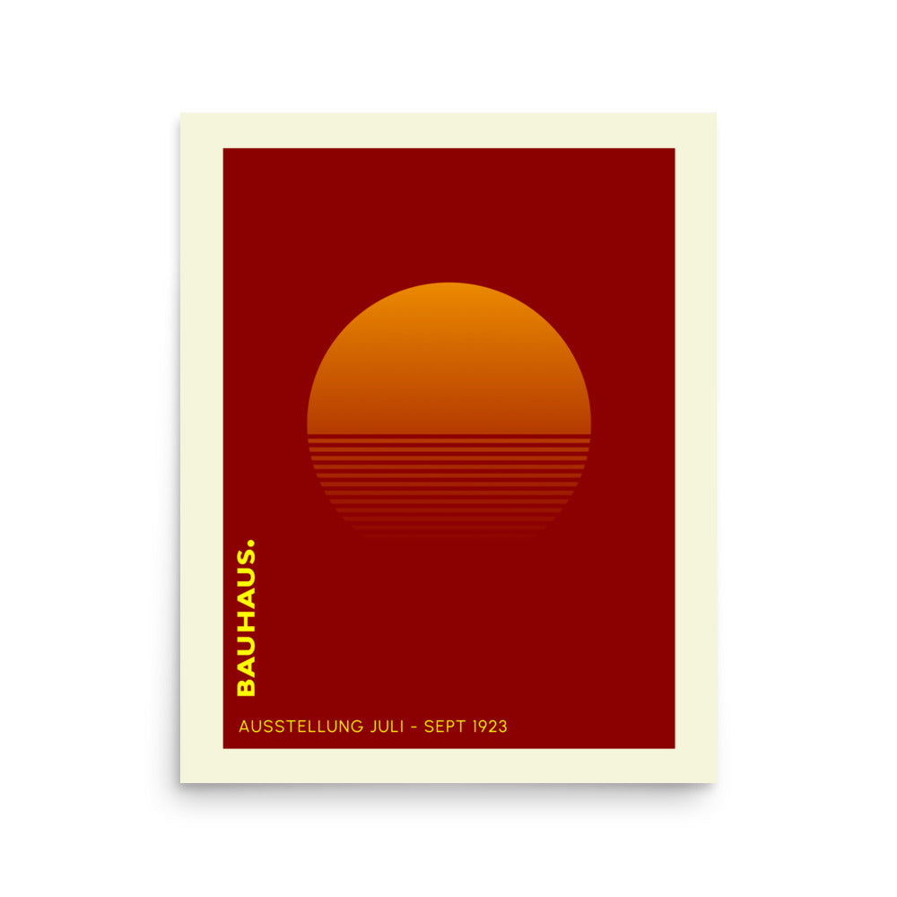 Bauhaus Sunrise Framed Print