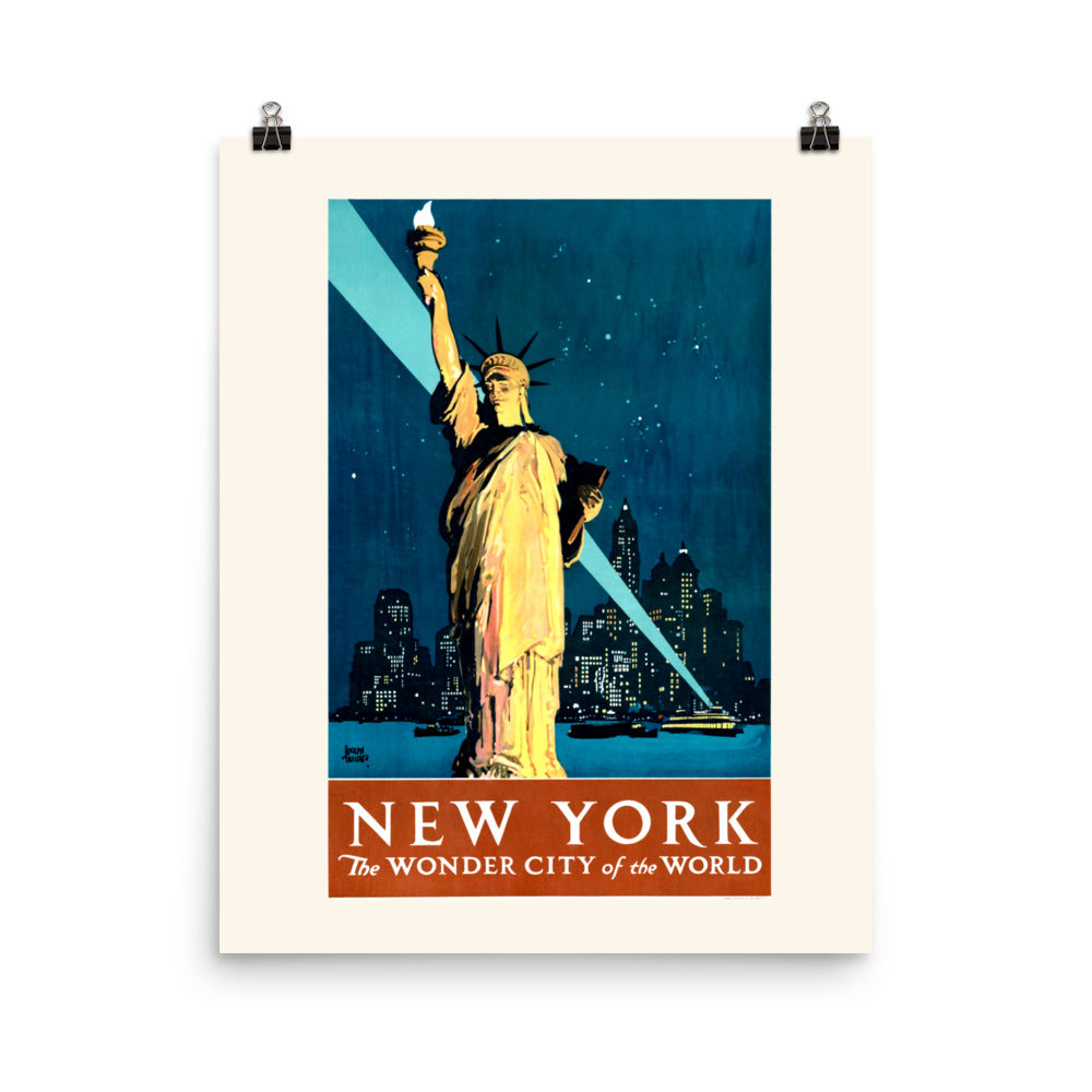 New York, the Wonder City of the World 1927 Framed Print