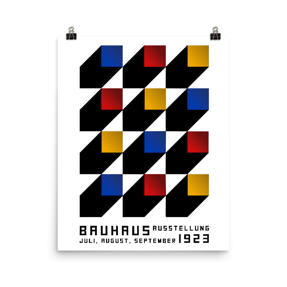Bauhaus Blocks Framed Print