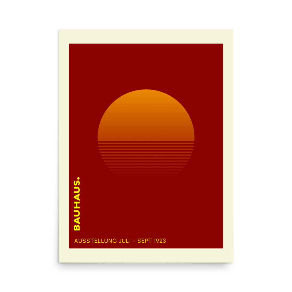 Bauhaus Sunrise Framed Print