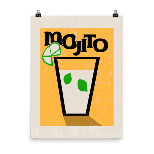 Mojito Cocktail Poster Print
