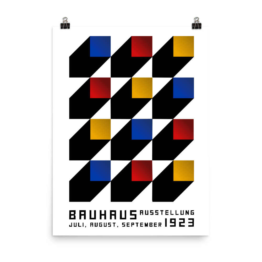 Bauhaus Blocks Framed Print
