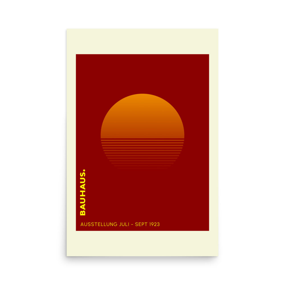 Bauhaus Sunrise Framed Print