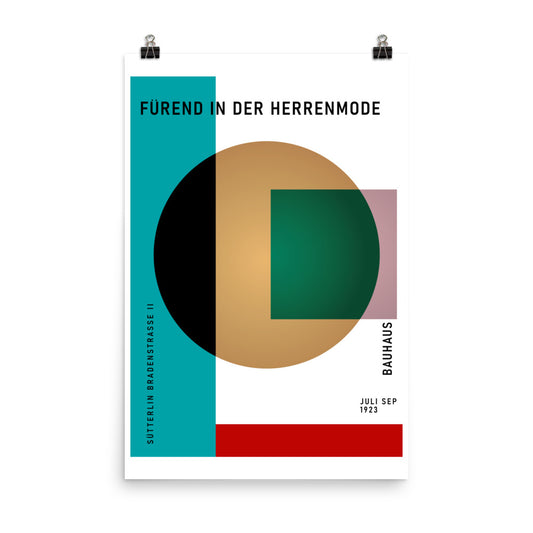 Bauhaus Spherical Poster Print