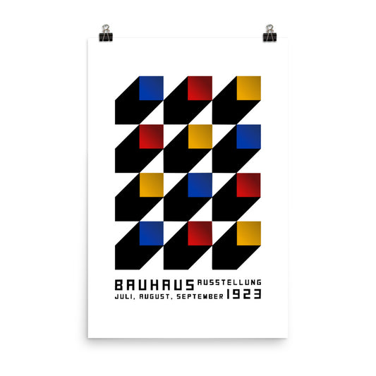 Bauhaus Blocks Poster Print