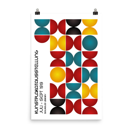 Kunstplakat Ausstellung Bauhaus Poster Print