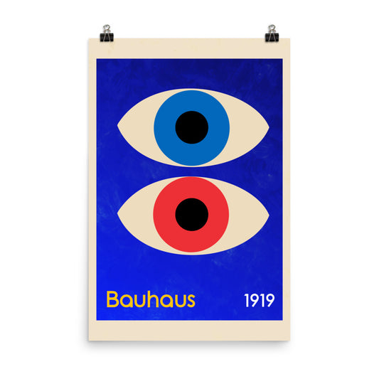 Bauhaus Eyes Poster Print