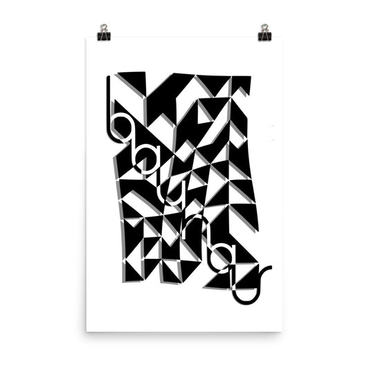Bauhaus Modern Dynamic Poster Print