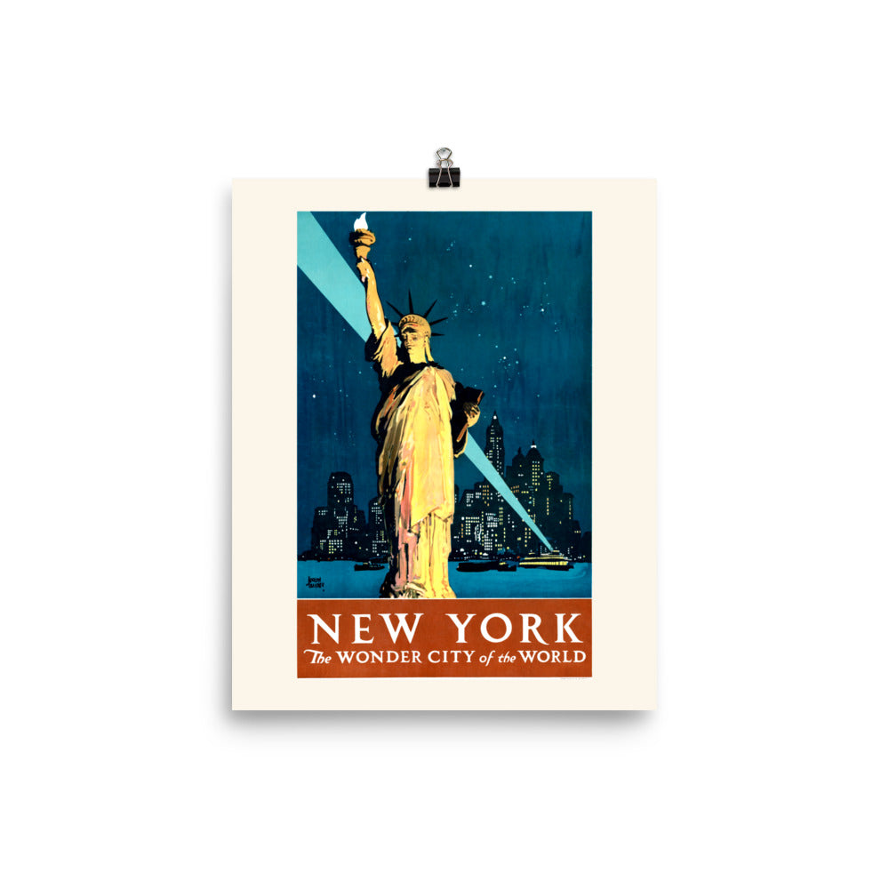 New York, the Wonder City of the World 1927 Framed Print