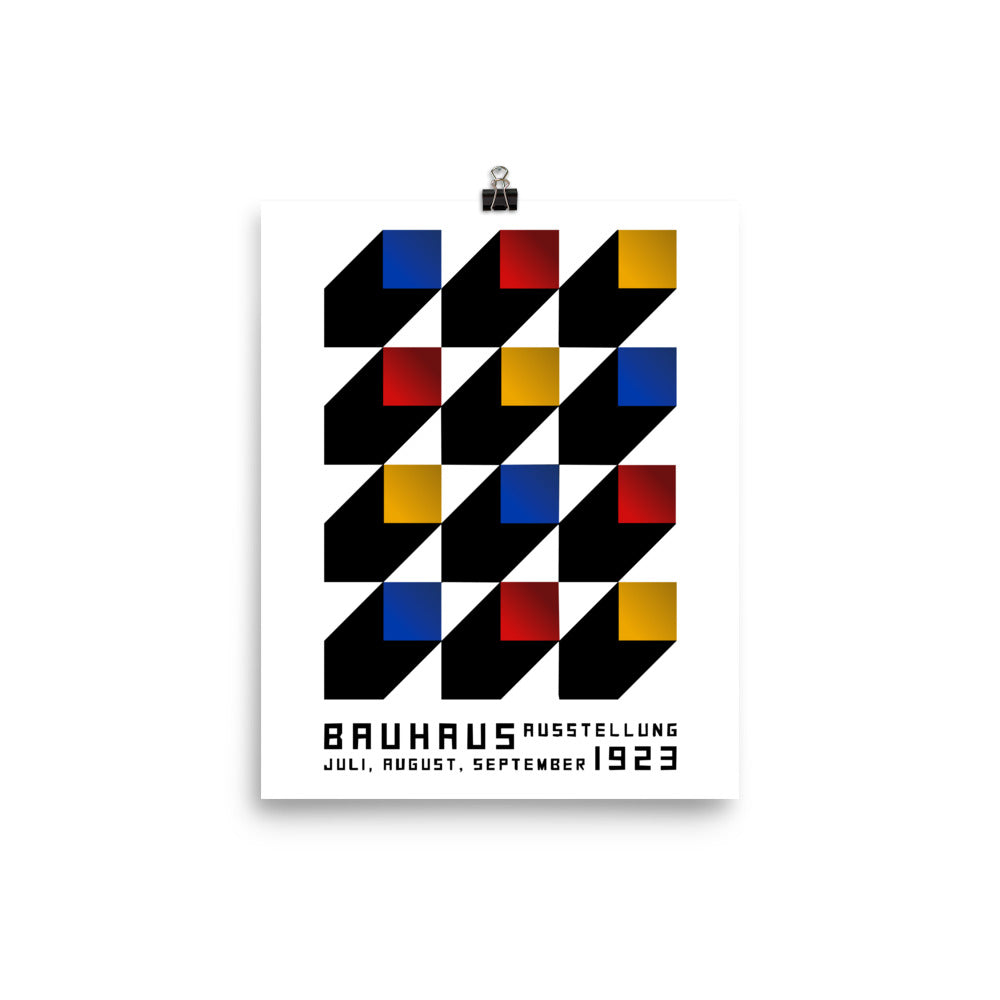 Bauhaus Blocks Framed Print