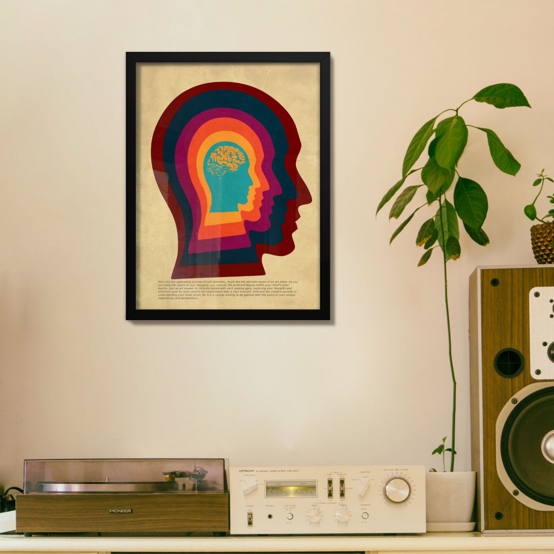 Layered Thoughts Framed Print