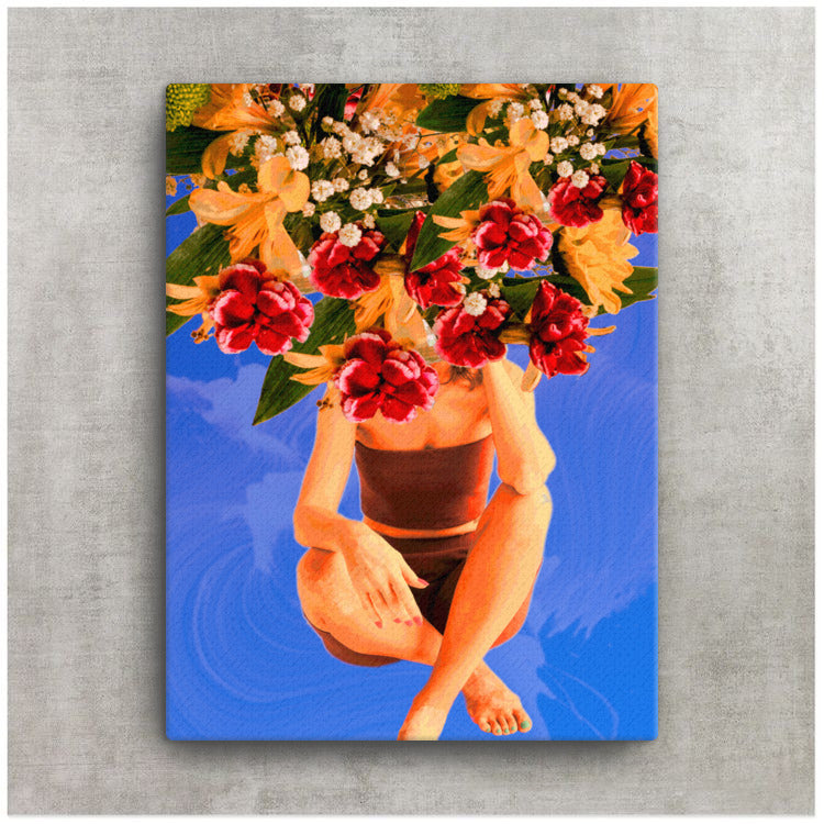 Floral Headspace Canvas Print
