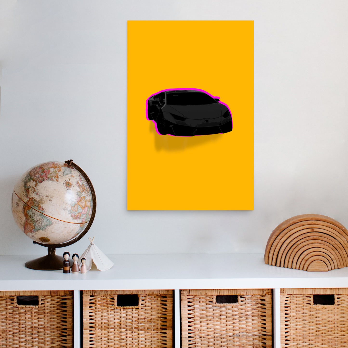 Super Lambo Car Poster Print