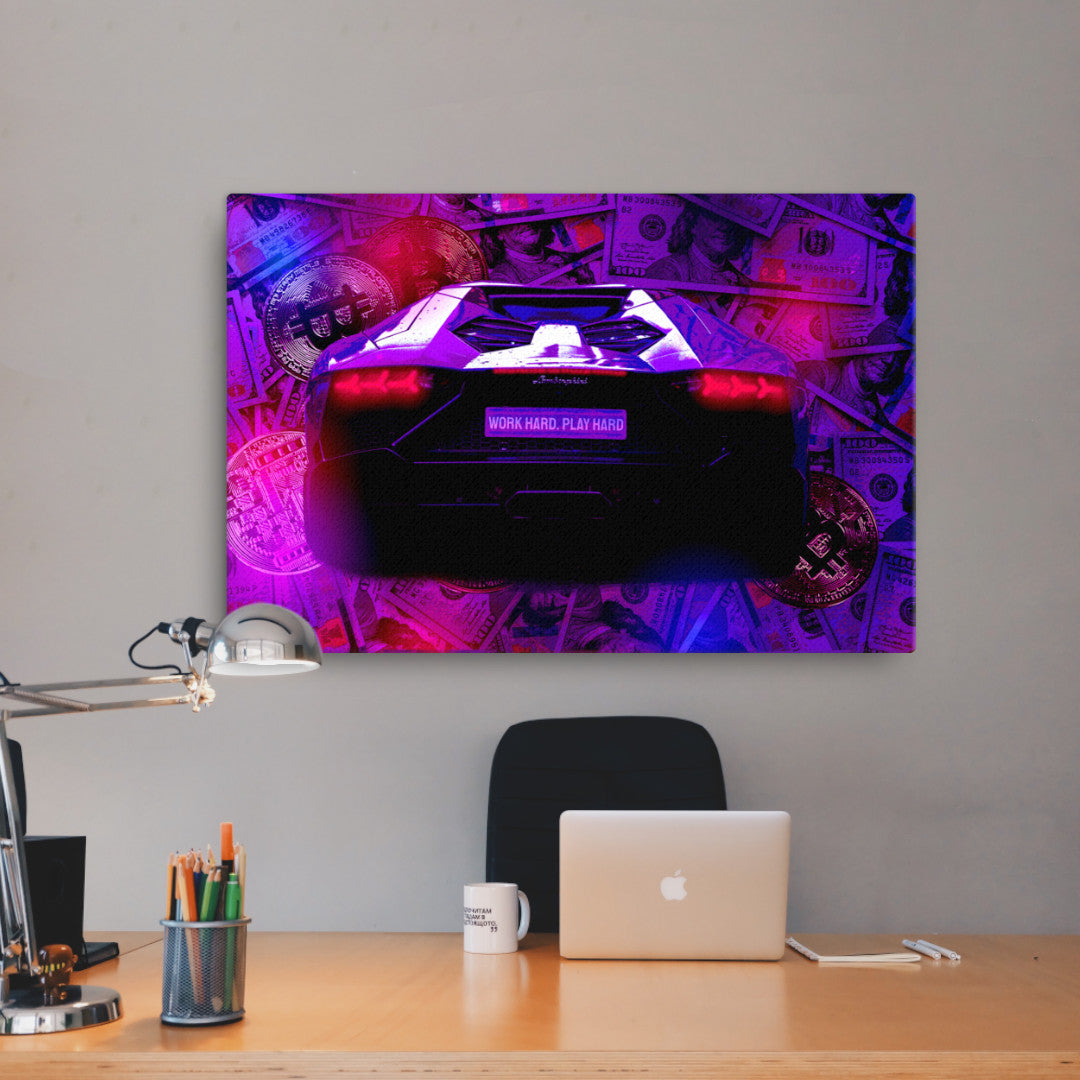 Work Hard. Play Hard Canvas Print