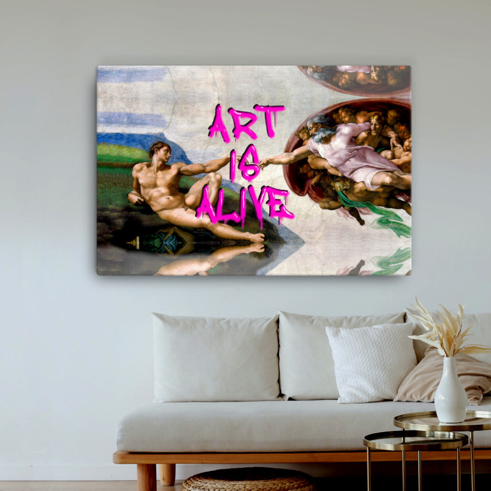 Art Is Alive Canvas Print