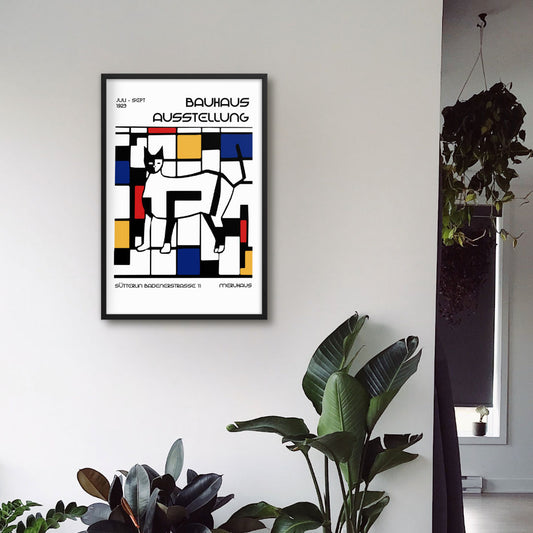 Bauhaus Austellung Framed Print on wall