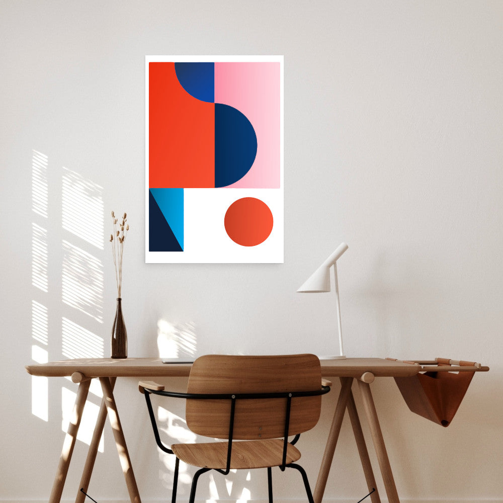 bauhaus on living room wall