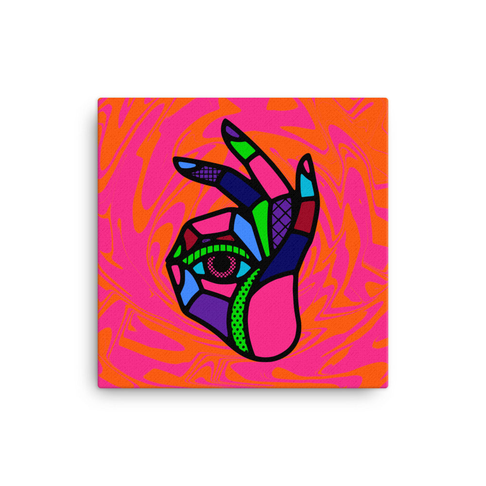 abstract pop art canvas wall art print