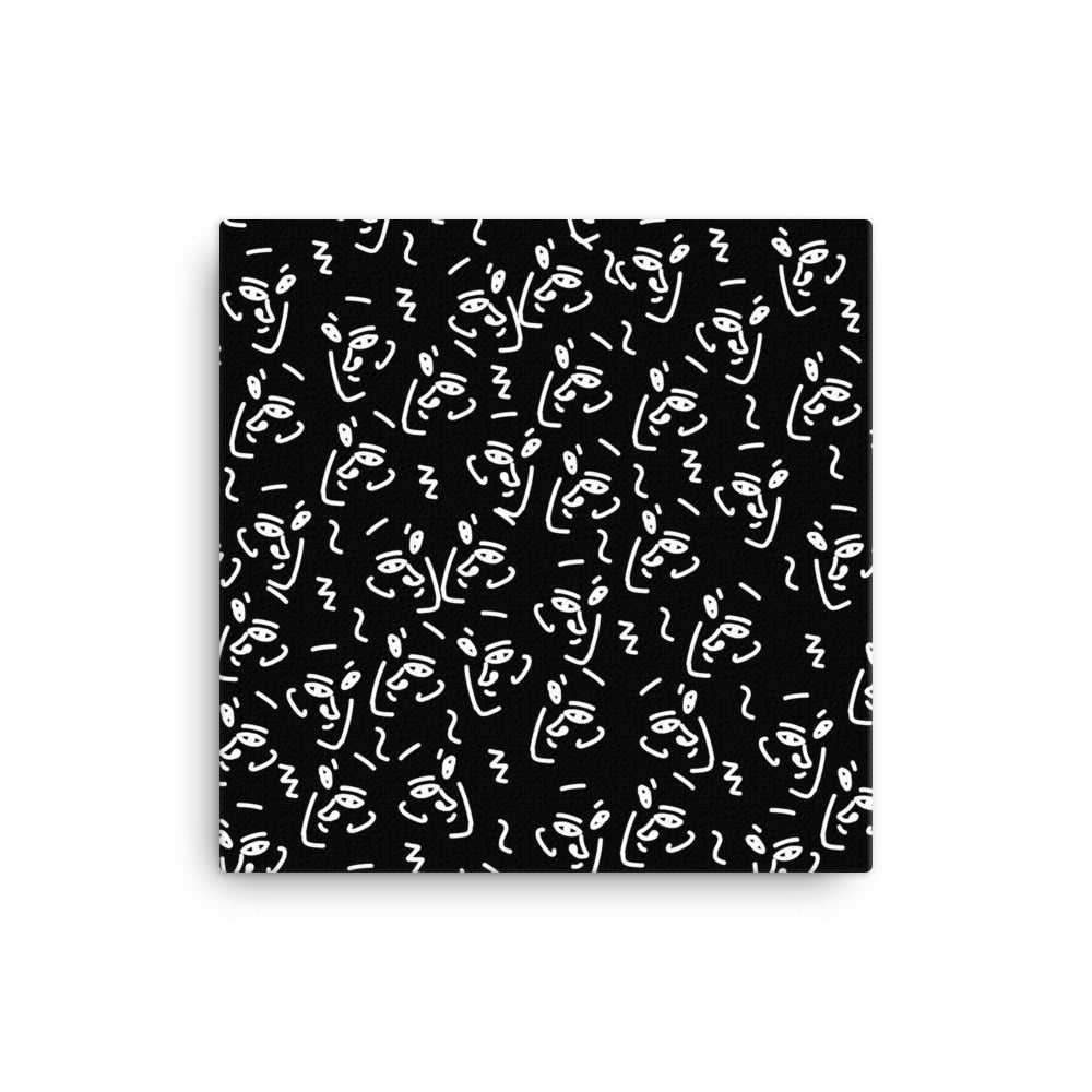 Many Faces Abstract Canvas Print