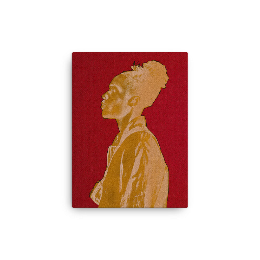 Man in Gold Canvas Print