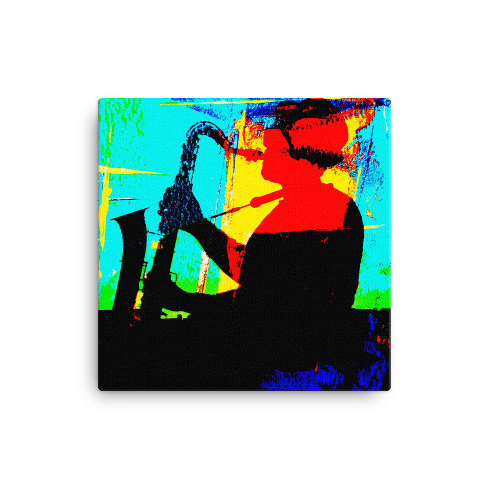 Abstract Sax Canvas Print