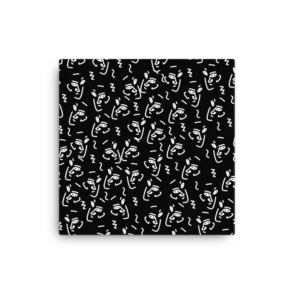 Many Faces Abstract Canvas Print