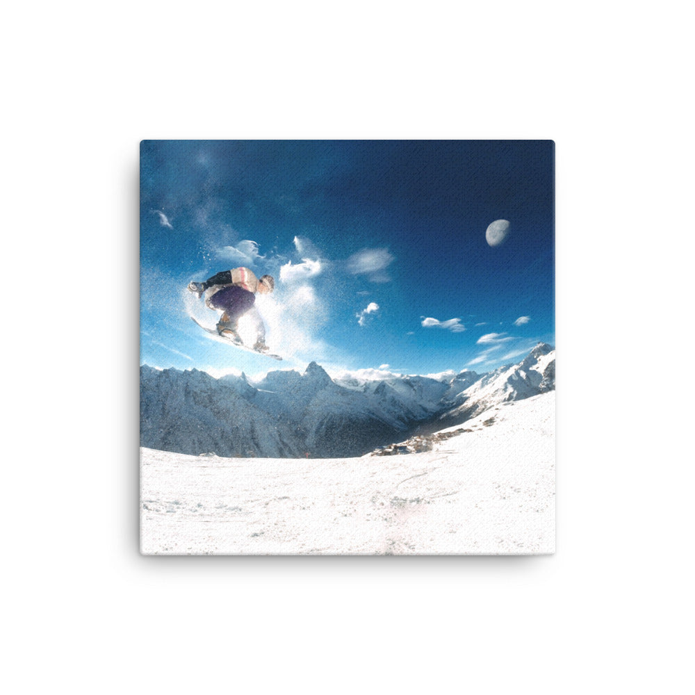Extreme Snowboarder Canvas Print