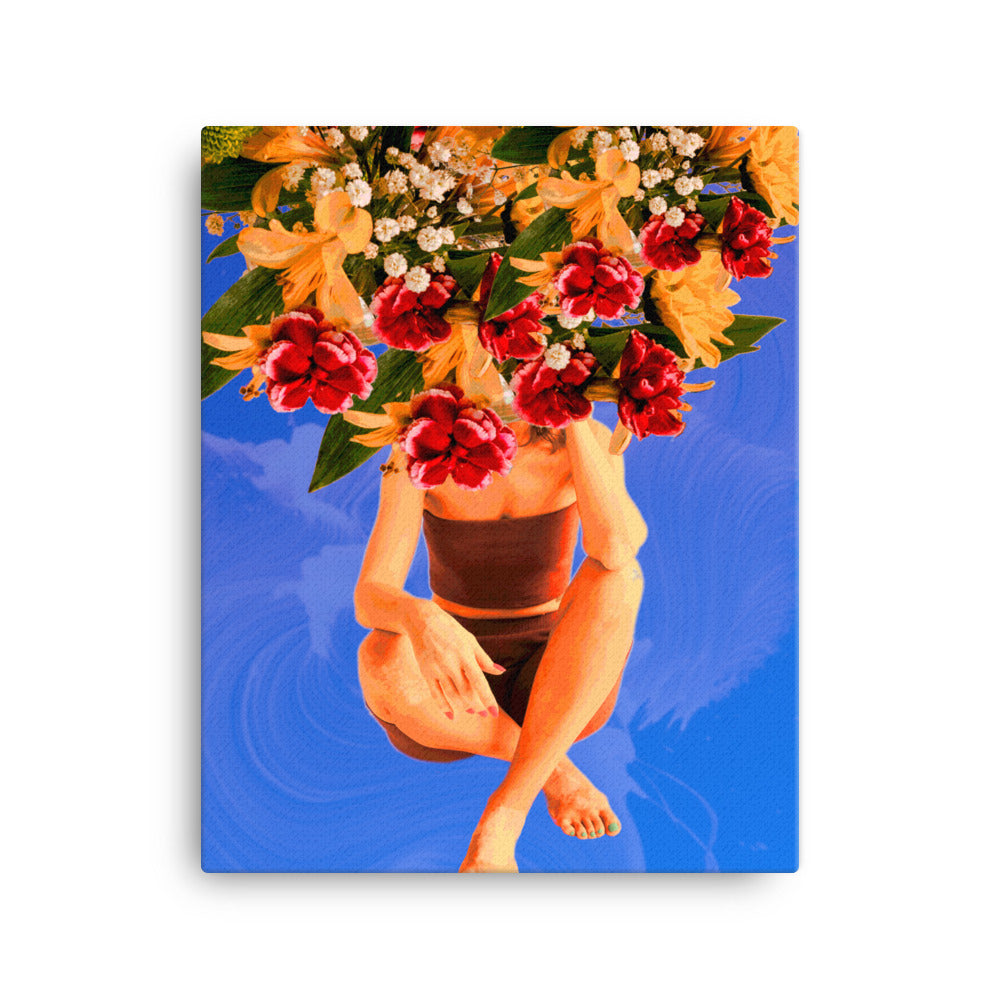 Floral Headspace Canvas Print