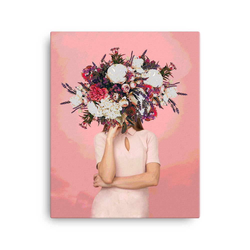 Head in Full Bloom Canvas Print