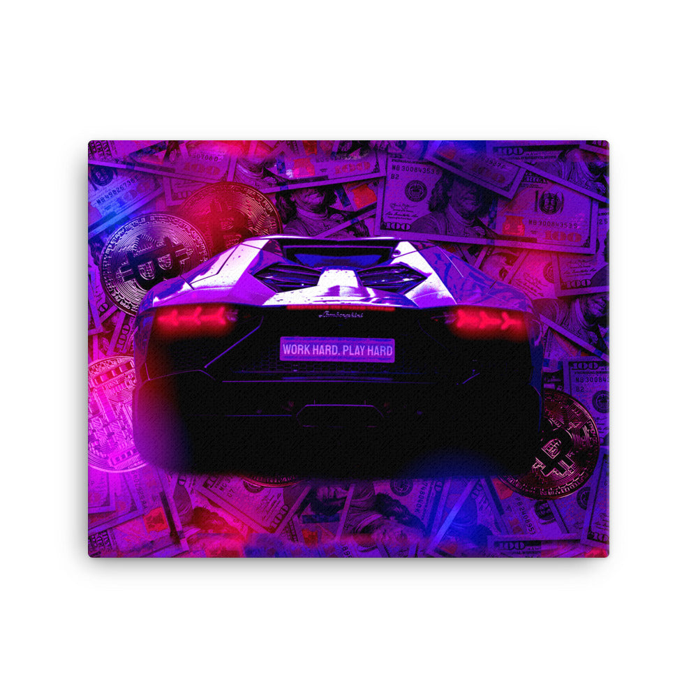 Work Hard. Play Hard Canvas Print