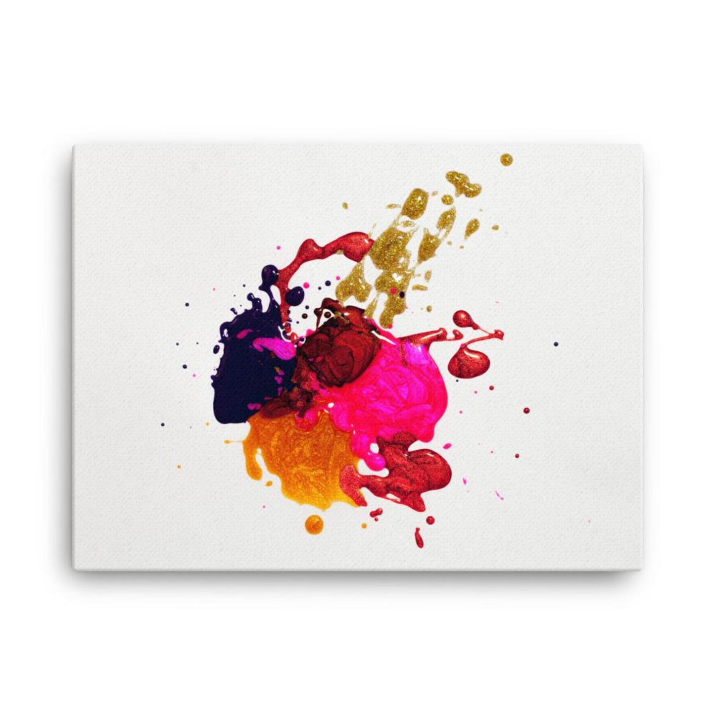 acrylic paint splatter canvas wall art