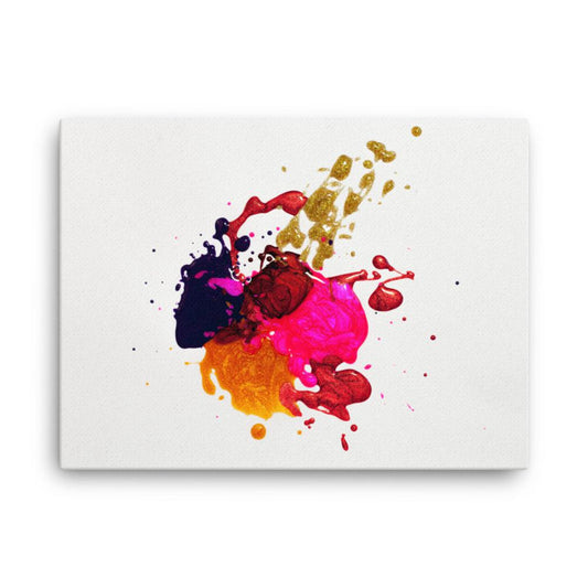 acrylic paint splatter canvas wall art