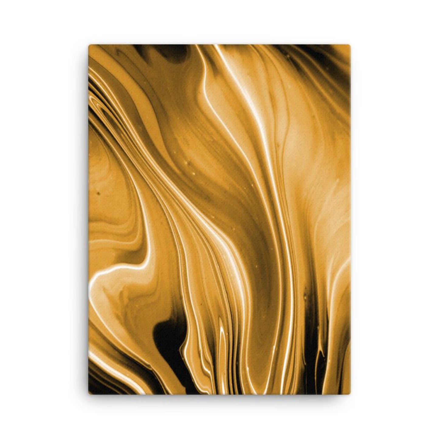 gold acrylic paint canvas print