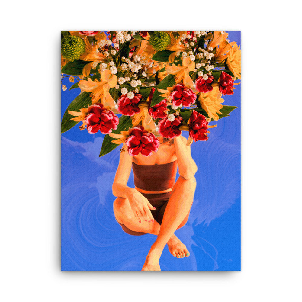 Floral Headspace Canvas Print