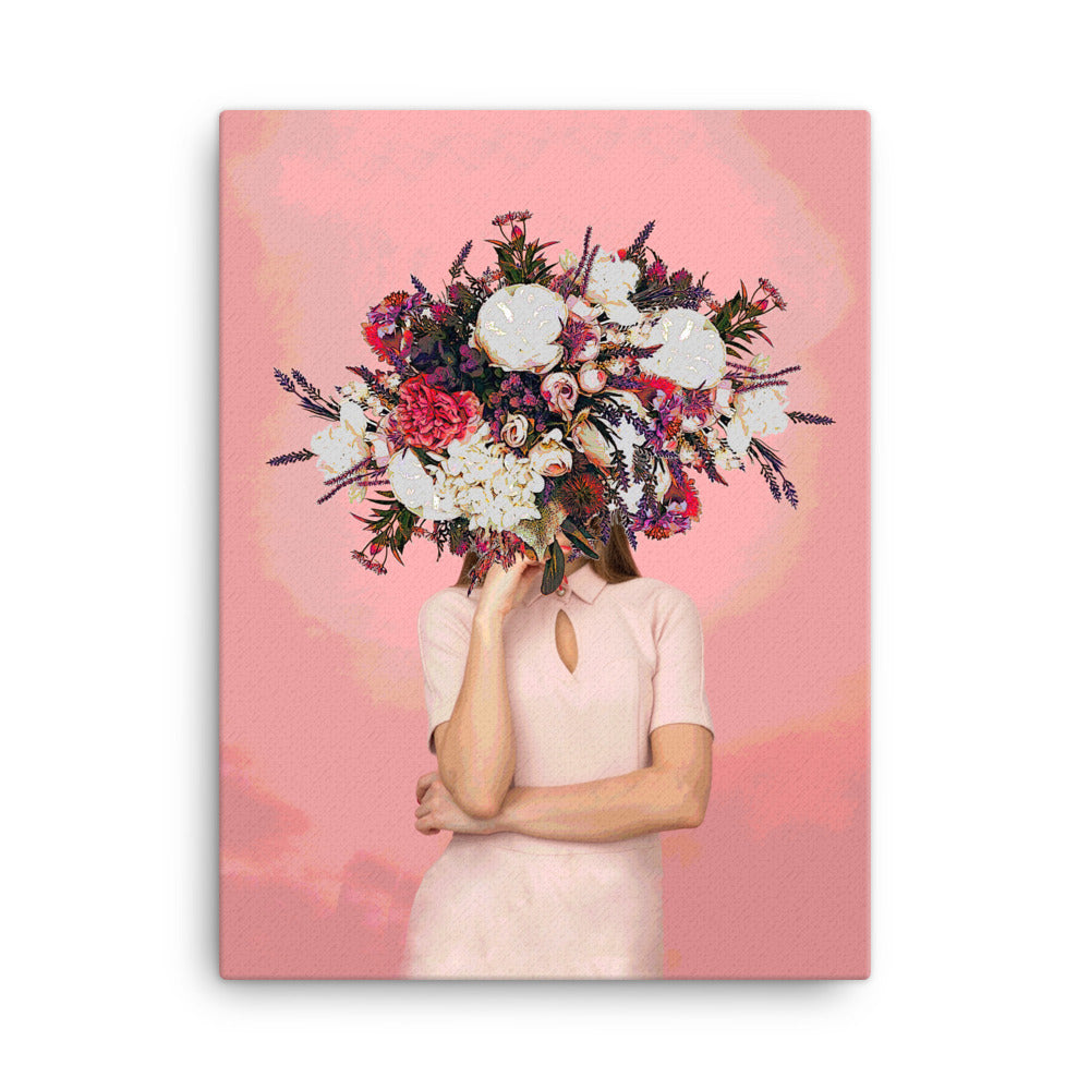 Head in Full Bloom Canvas Print