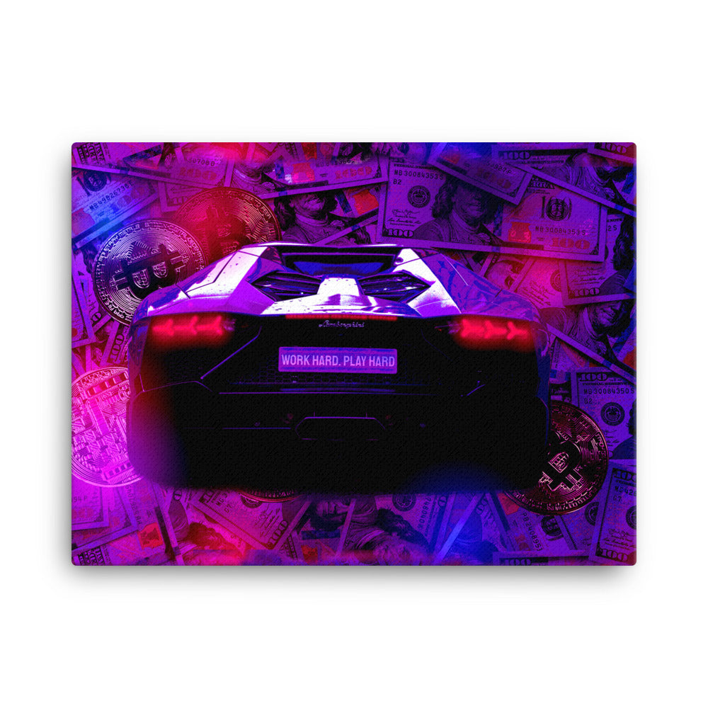 Work Hard. Play Hard Canvas Print