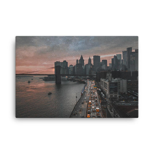 new york bridge canvas print wall art