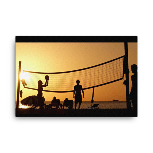 Sunset Volleyball Canvas Print