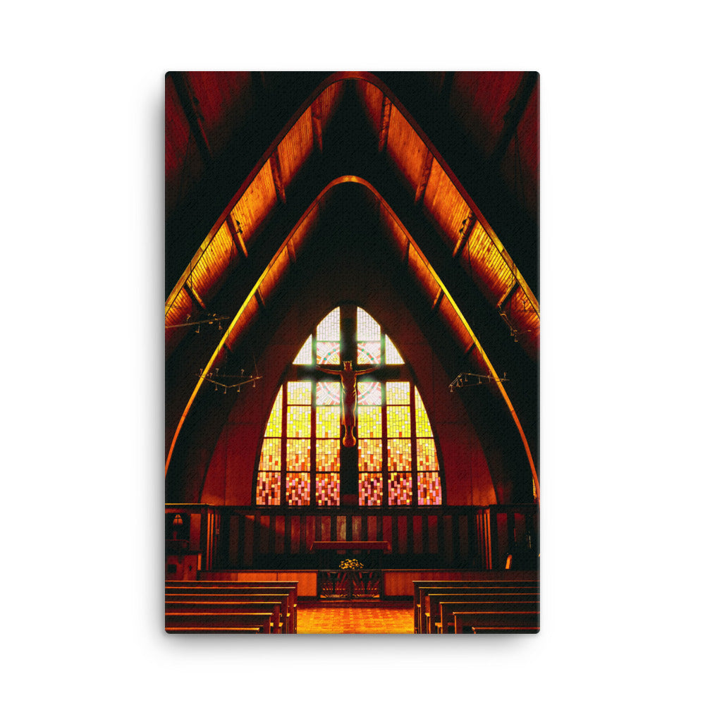 Church artistic edit canvas