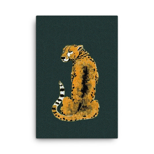 Vintage tiger canvas print 