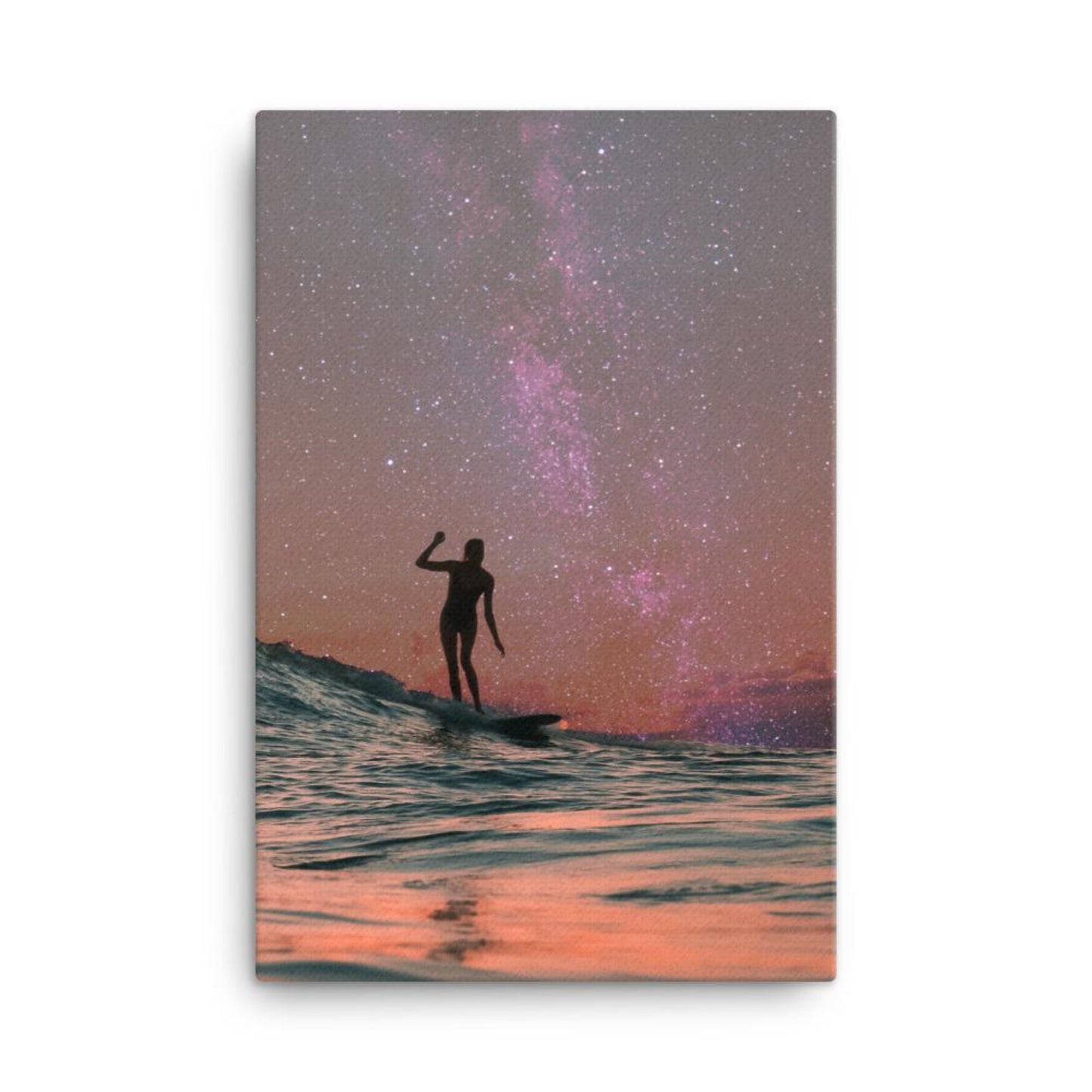 surfing in the galactic sky sunset