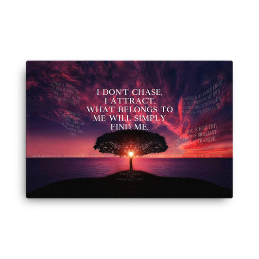 affirmations to say to yourself for motivation. tree in front of sunset sky