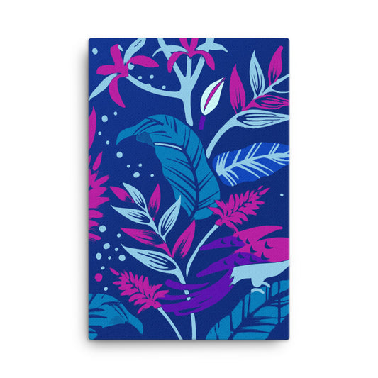 Floral Illumination Canvas Print
